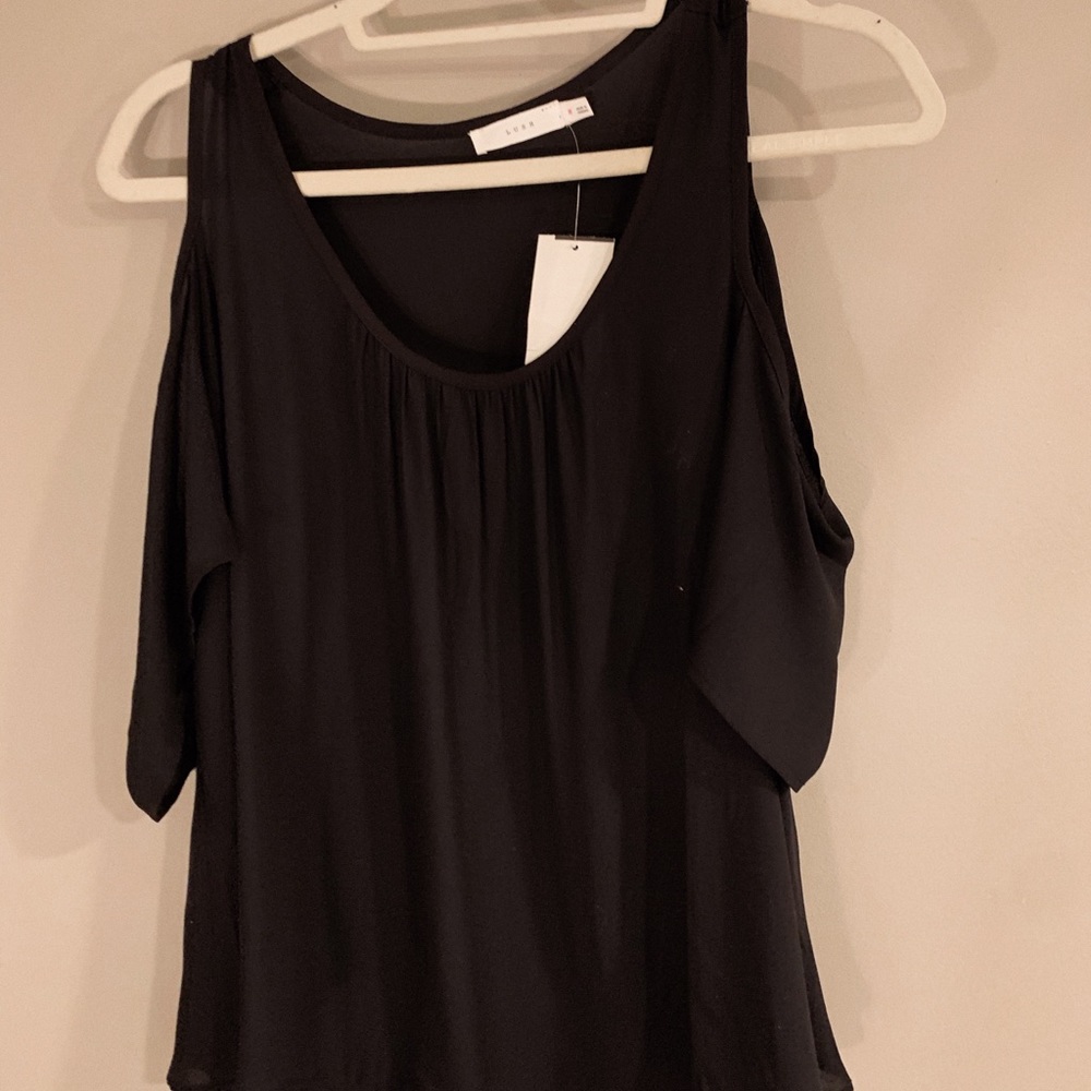 super cute flowy sheer fabric top